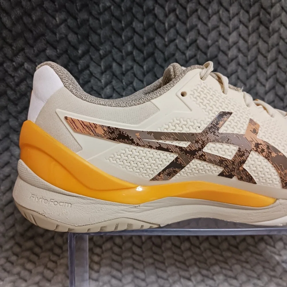 Asics Gel Resolution 8 LE Earth Day Men's Tennis Shoes Cream Putty Size 11
